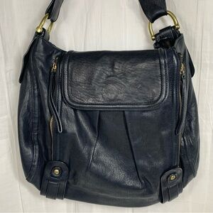 Kooba Slouchy Leather‎ Hobo Bag Black
